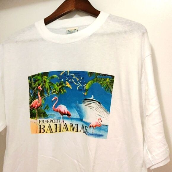 Vintage Freeport Bahamas T-Shirt - Picture 2 of 6
